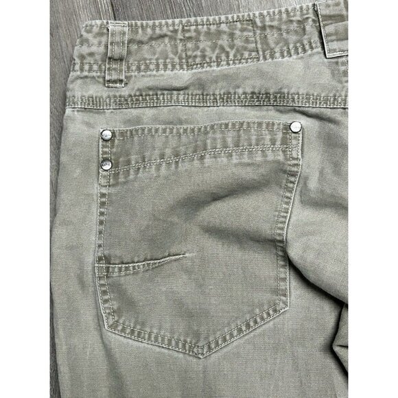 Kuhl Outkast Utility Pants Hiking Work 34x30 Patina Dye Cotton Canvas Khaki Tan - Picture 10 of 11